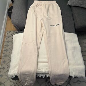 Lonely Ghost Beige Joggers